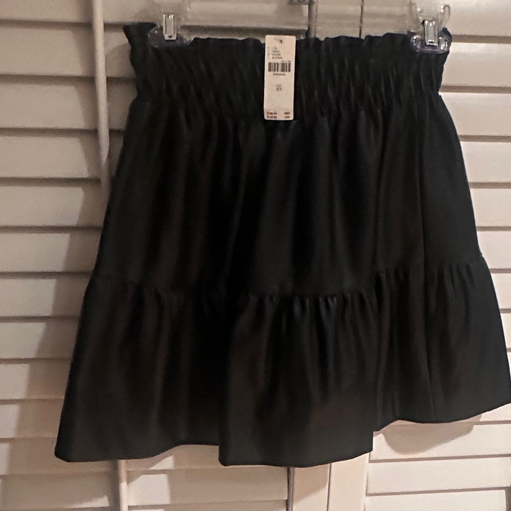 Anthropologie Black Mini Skirt